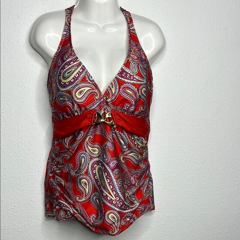 ANTONIO MELANI Red One Piece Swimwear - Picture 1 of 5